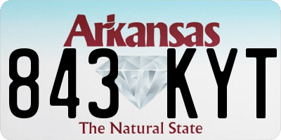 AR license plate 843KYT