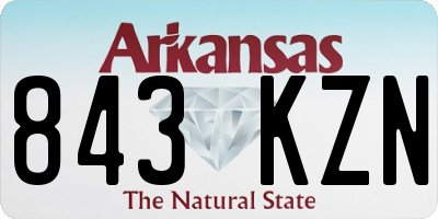 AR license plate 843KZN