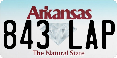AR license plate 843LAP