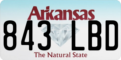 AR license plate 843LBD