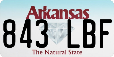 AR license plate 843LBF