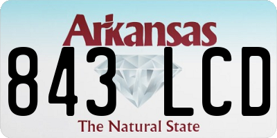 AR license plate 843LCD