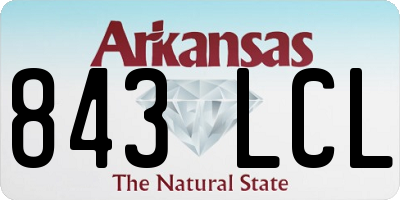 AR license plate 843LCL