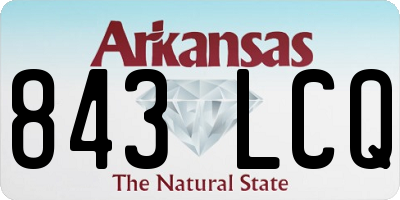 AR license plate 843LCQ