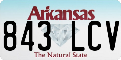 AR license plate 843LCV