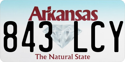 AR license plate 843LCY