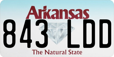 AR license plate 843LDD