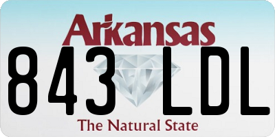 AR license plate 843LDL