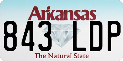AR license plate 843LDP