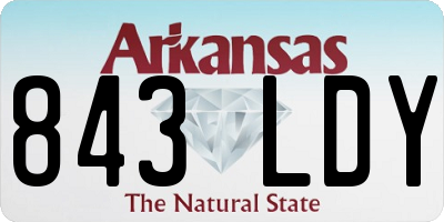 AR license plate 843LDY