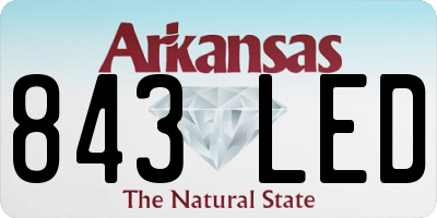 AR license plate 843LED