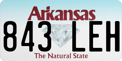 AR license plate 843LEH