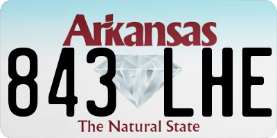 AR license plate 843LHE
