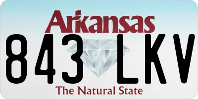 AR license plate 843LKV