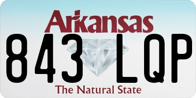 AR license plate 843LQP