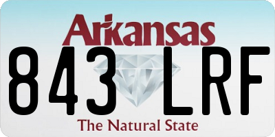 AR license plate 843LRF