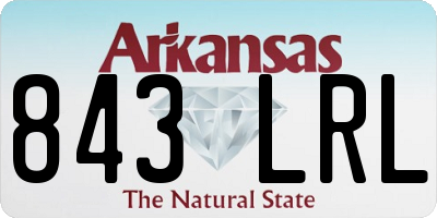 AR license plate 843LRL
