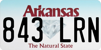 AR license plate 843LRN