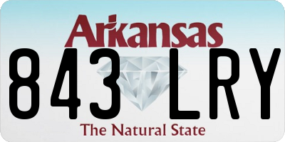 AR license plate 843LRY