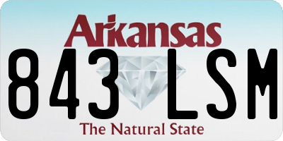 AR license plate 843LSM