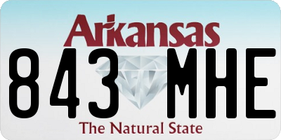 AR license plate 843MHE