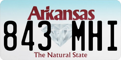 AR license plate 843MHI