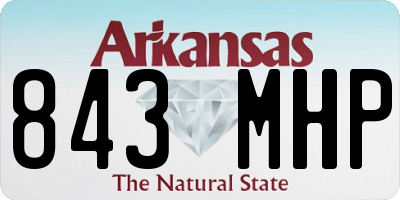 AR license plate 843MHP