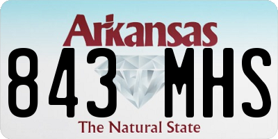 AR license plate 843MHS