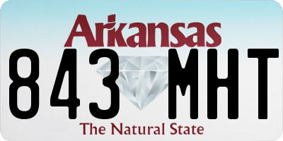 AR license plate 843MHT