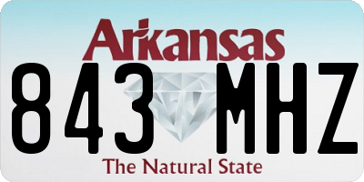 AR license plate 843MHZ