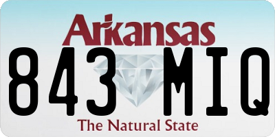 AR license plate 843MIQ