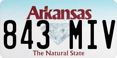 AR license plate 843MIV