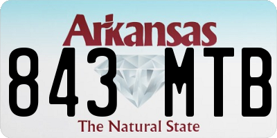 AR license plate 843MTB