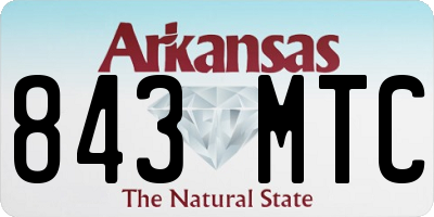 AR license plate 843MTC