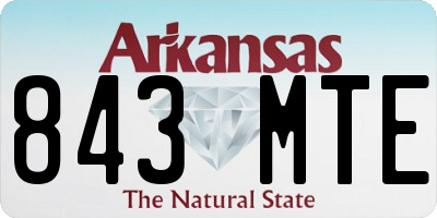 AR license plate 843MTE