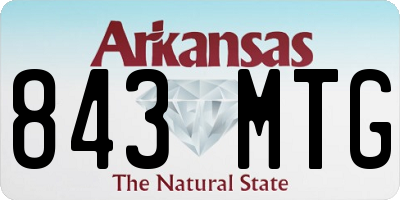 AR license plate 843MTG