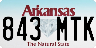 AR license plate 843MTK