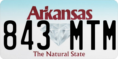 AR license plate 843MTM