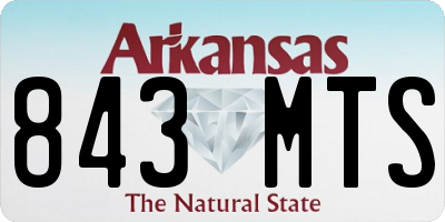 AR license plate 843MTS