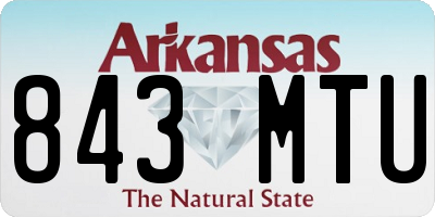 AR license plate 843MTU