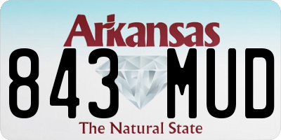 AR license plate 843MUD