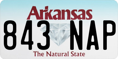 AR license plate 843NAP
