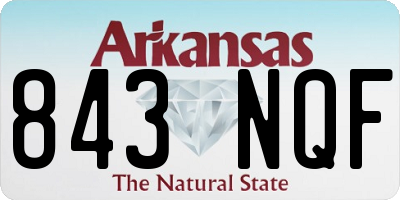 AR license plate 843NQF