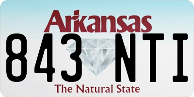 AR license plate 843NTI
