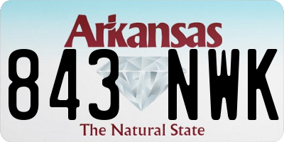 AR license plate 843NWK
