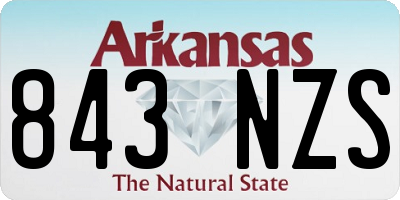 AR license plate 843NZS