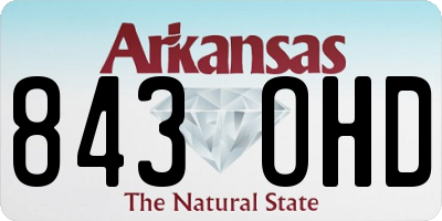 AR license plate 843OHD