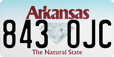 AR license plate 843OJC