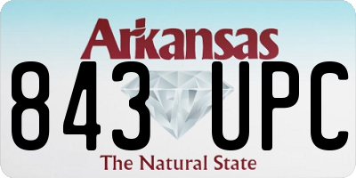 AR license plate 843UPC