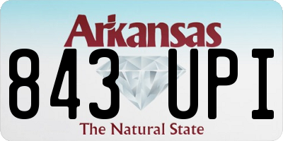 AR license plate 843UPI